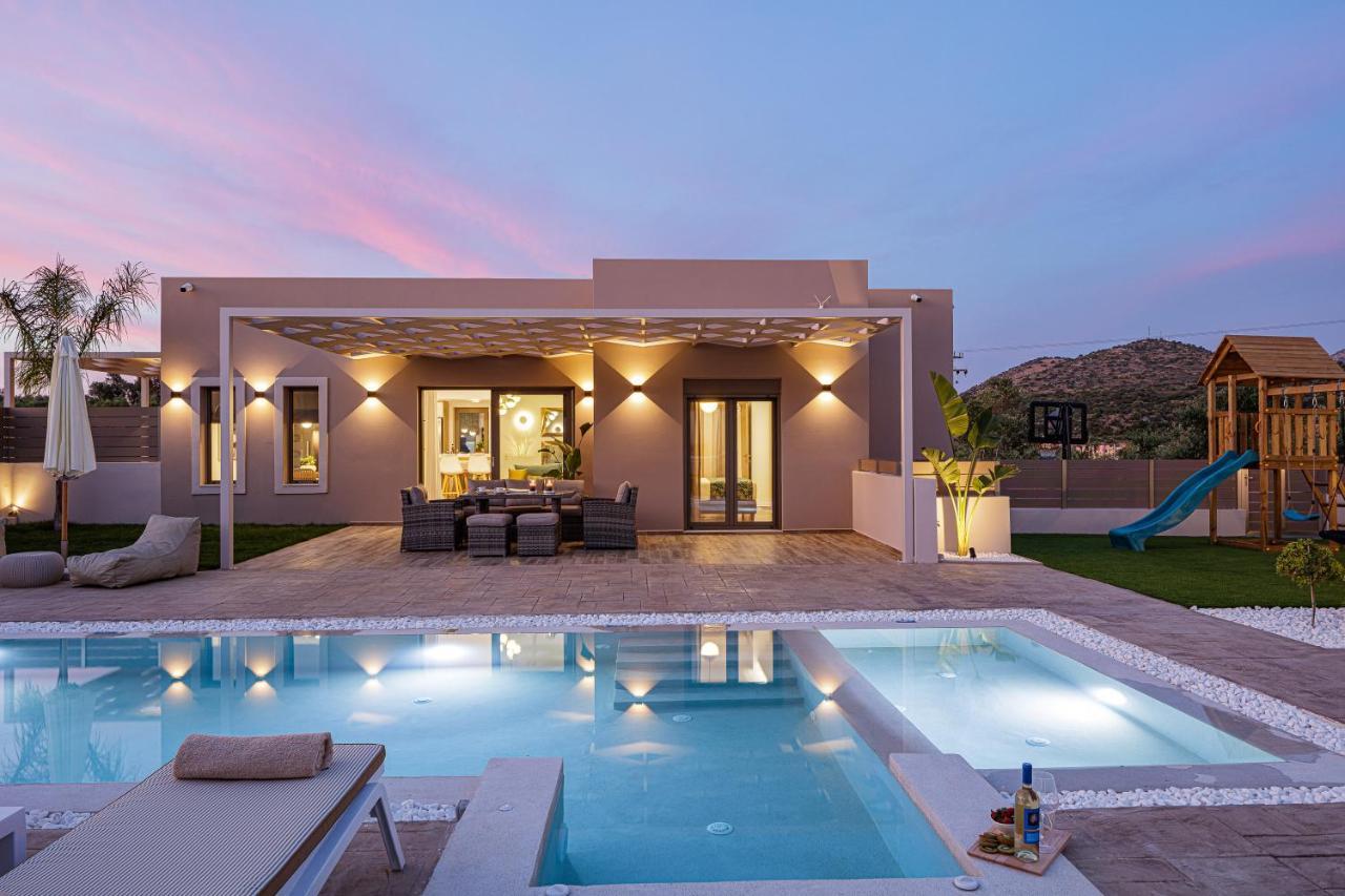 Koin Villa Sunrise, With Heated Pool & Whirlpool Perama  Dış mekan fotoğraf